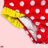  [9-13kg; 15-18kg] Đồ Bơi Bé Gái - Đỏ Chấm Bi Mickey 