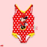  [9-13kg; 15-18kg] Đồ Bơi Bé Gái - Đỏ Chấm Bi Mickey 