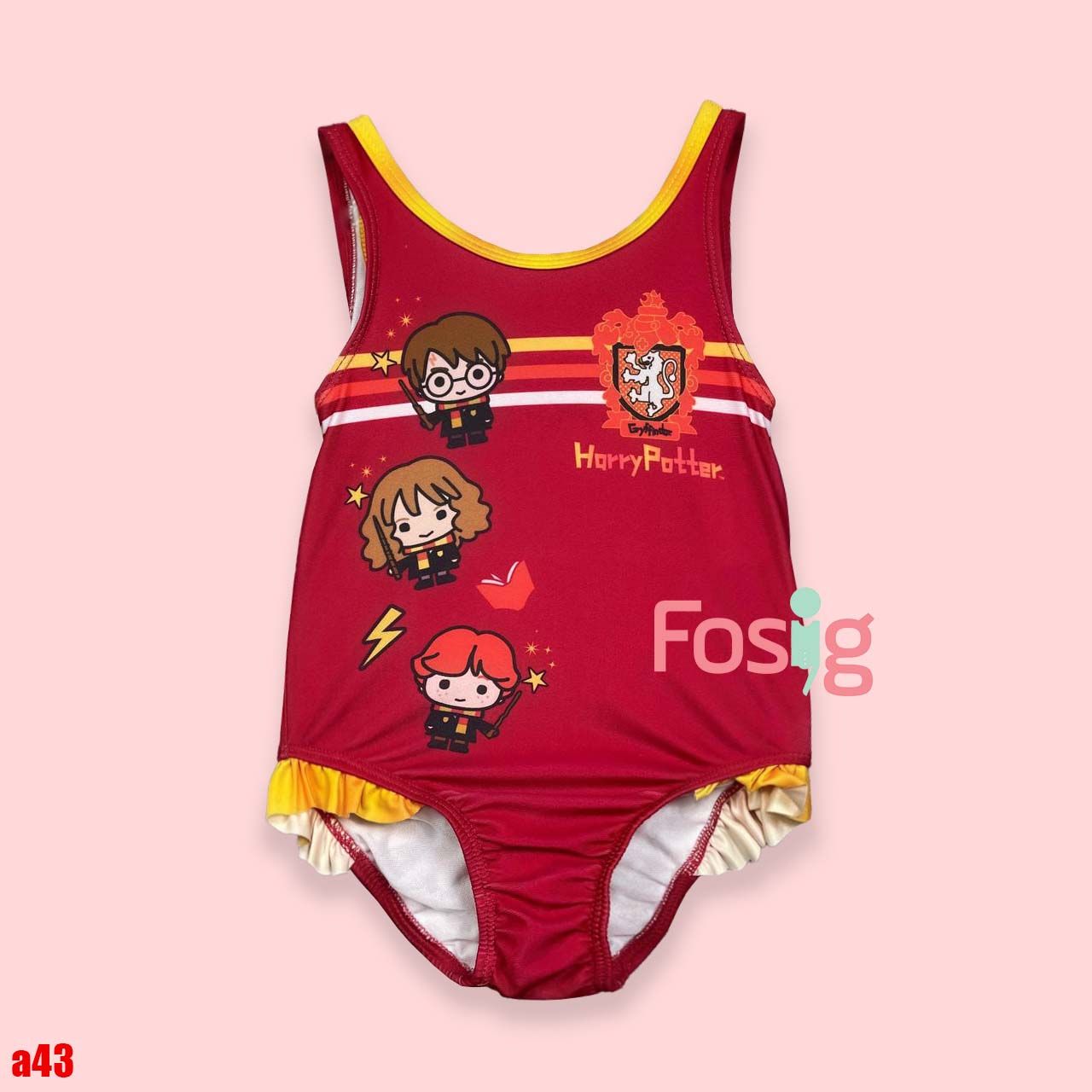  [9-15kg] Đồ Bơi Bé Gái - Đỏ Harry Potter 