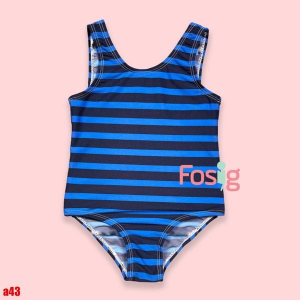  [13-20kg] Đồ Bơi Bé Gái DN - Xanh Sọc Đen 