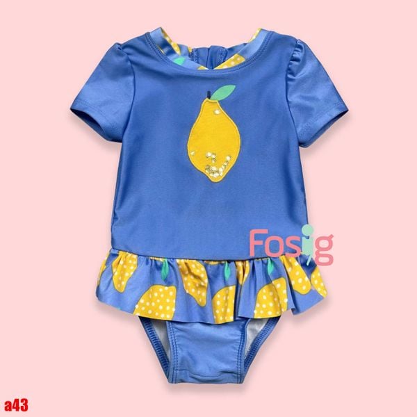  [12-18M; 6-11kg] Đồ Bơi Bé Gái CJ - Xanh Qủa Lê 
