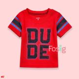  [6-12m] Áo Thun Tay Ngắn Sơ Sinh Bé Trai Cter120 - Đỏ Dude 