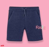 [13-14kg; 17-24kg] Quần Short Thun Da Cá Dây Rút PM Bé Trai - Navy Trơn 