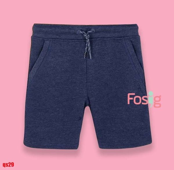  [13-14kg; 17-24kg] Quần Short Thun Da Cá Dây Rút PM Bé Trai - Navy Trơn 