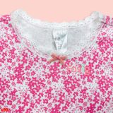  [12-18M] Bodysuit 3 Lỗ HM Bé Gái - Trắng Ren Hoa Hồng 