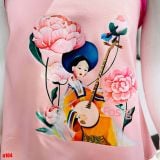  10-12kg; 18-22kg Set áo yếm lễ hội cho bé gái- Hồng A104 