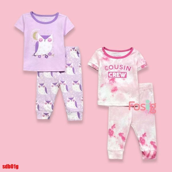  [0-9m; 10t-16t] Set 2 Đồ Bộ Dài Bé Gái PL - Combo ngẫu nhiên 