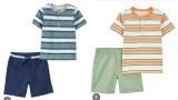  3-9kg 3M-12m  Set 3 áo thun tay ngắn bé trai CTer- S3A12T 