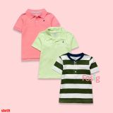  3-9kg 3M-12m  Set 3 áo thun tay ngắn bé trai CTer- S3A12T 