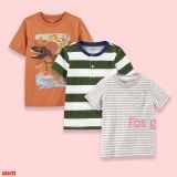  3-9kg 3M-12m  Set 3 áo thun tay ngắn bé trai CTer- S3A12T 
