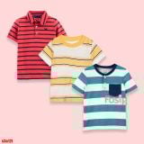  3-9kg 3M-12m  Set 3 áo thun tay ngắn bé trai CTer- S3A12T 
