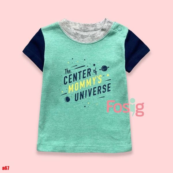  [3-6m] Áo Thun Tay Ngắn Sơ Sinh Bé Trai Cter120 - Navy Xanh Mommy's 