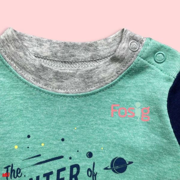  [3-6m] Áo Thun Tay Ngắn Sơ Sinh Bé Trai Cter120 - Navy Xanh Mommy's 