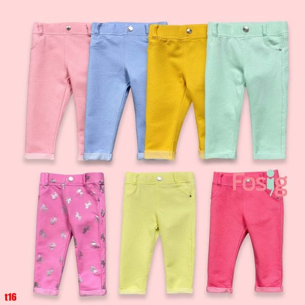  [0-9m] Set 3 quần dài kaki mềm bé gái Prim màu ngẫu nhiên 
