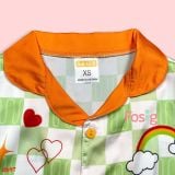  [11-30kg]  Đồ bộ tay ngắn bé trai SB- Caro Xanh Lá DB97 