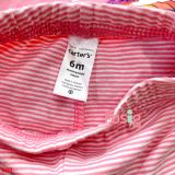  5-6kg Quần legging thun cotton- Sọc hồng trắng B99 