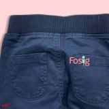  10-11kg; 12m Quần dài kaki bé trai có dây rút- Navy dây tròn giả QD07 