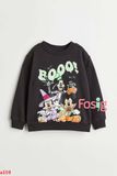  2T-10T Áo Sweater da cá cho bé- Đen halloween Booo A110 