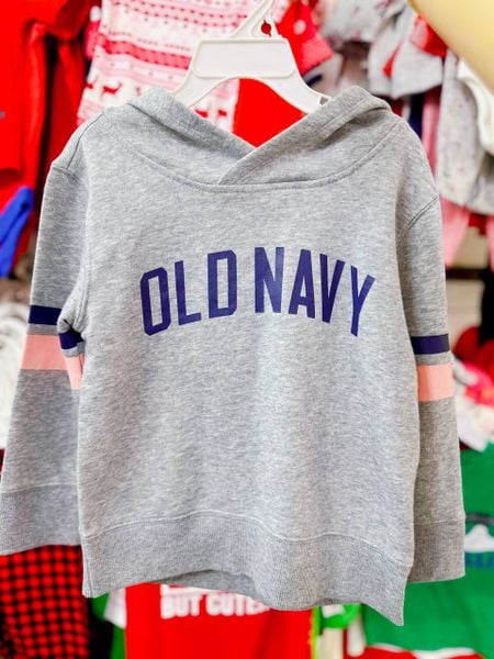  [13-18kg] Áo Hoodie Da Cá ON Cho Bé  - Xám Old Navy [Unisex] 