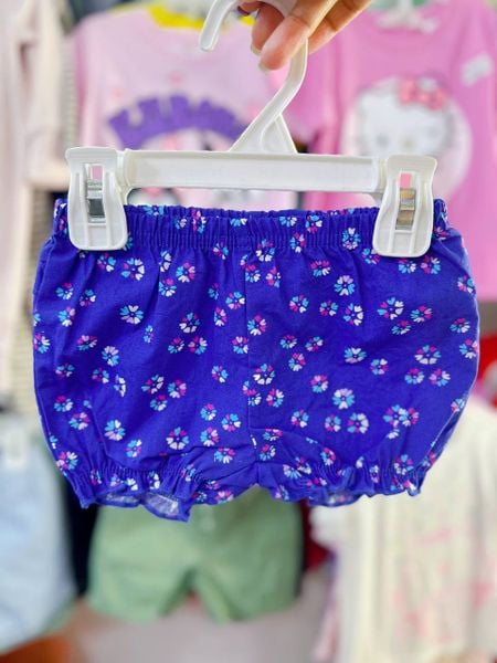  [3-7.5kg; 12-13kg 3-12m, 18-24m ] Quần Bí Vải Kate Bé Gái Cter - Xanh Dương Hoa 