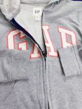  17-20kg; 24-36kg XS-XXL Áo khoác G Unisex- Xám chữ viền hồng AK04 