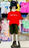  40-55kg S-XXL Đồ bộ tay ngắn bé trai- Đỏ chữ trắng DB86 