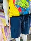  25-55kg S-XXL Đồ bộ tay ngắn bé trai- Vàng DB86 
