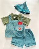  14-22kg Set 5 món bộ trấn thủ cho bé- Xanh Lính BTT 