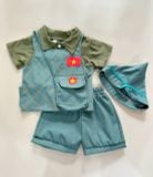  14-22kg Set 5 món bộ trấn thủ cho bé- Xanh Lính BTT 