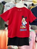  12-14kg; 21-33kg Đồ bộ ngắn H..M form manly, thoáng mát cho bé trai- Đỏ chuột Mickey DB81T 