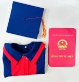  Set tốt nghiệp mầm non đáng yêu- gồm áo, nón, bằng 