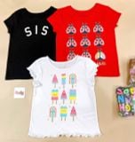  [6-17kg] Set 3 Áo Thun Tay Ngắn PL Gara Bé Gái - Combo màu ngẫu nhiên 