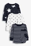  [7-16kg] Set Đồ Bộ Dài Bé Trai Nxt - Đen Sọc Trắng 