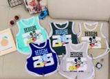  [16-17kg] Set Đồ Bộ Ngắn 3 Lỗ Bé Trai - Xanh Dương Mickey 