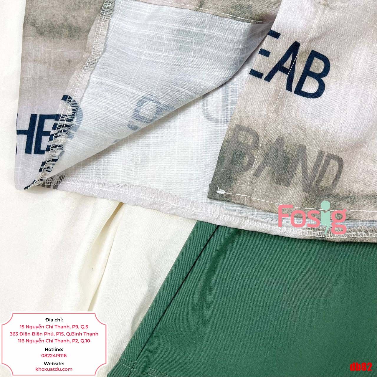  [7-13kg; 16-21kg] Set Đồ Bộ Ngắn Sơ Mi Kate Bé Trai - Xám Rêu Loang 