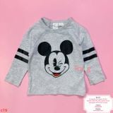  [3-9m] Áo Thun Tay Dài Bé Trai HM - Xám Nhạt Mickey 