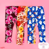  [10-37kg] Set 3 quần Legging GB Bé Gái - Combo màu ngẫu nhiên 