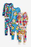  [13-14kg; 17-32kg] Set Đồ Bộ Dài Bé Gái Nxt - Xanh Hoa Màu 