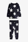  [7-18kg] Set Đồ Bộ Dài Bé Trai Nxt - Navy Sao Trắng 