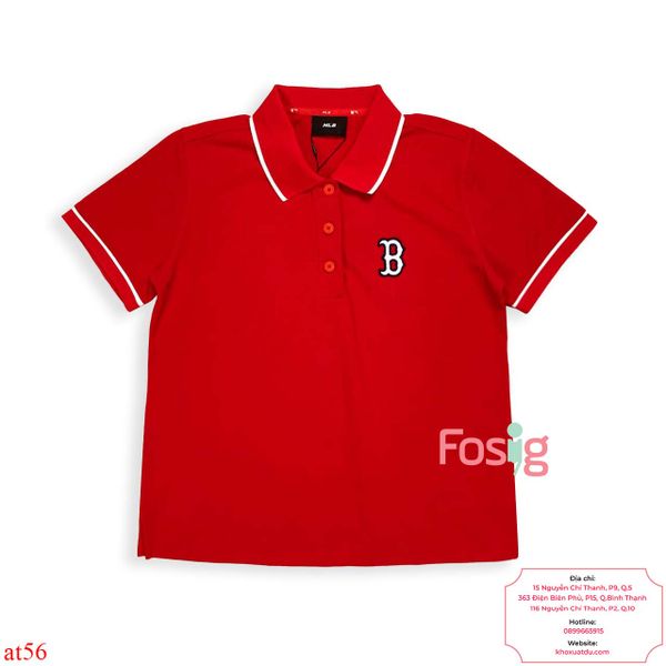  [45-72kg] Áo Thun Polo ML. Unisex - Đỏ B 