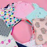  [0-3M 4-5.5kg] Combo 10 Bodysuit Tay Ngắn Bé Gái Cter - Hàng tuyển chọn Màu ngẫu nhiên 