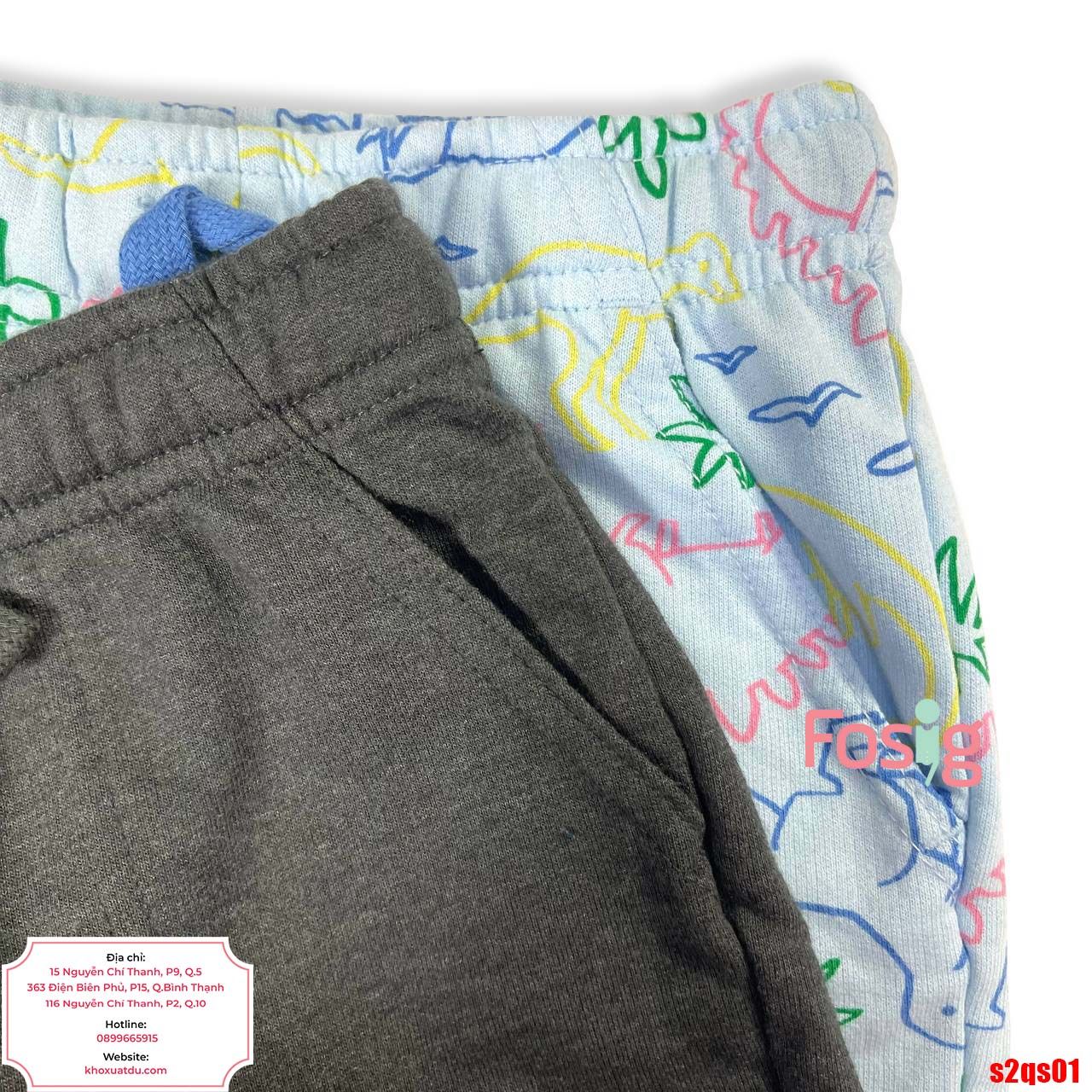  [9-12kg] Set 2 Quần Short Da Cá CJ Bé Trai - Combo màu ngẫu nhiên 