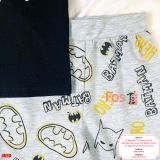  [8-17kg] Set Đồ Bộ Thun Ngắn Bé Trai - Đen Batman 