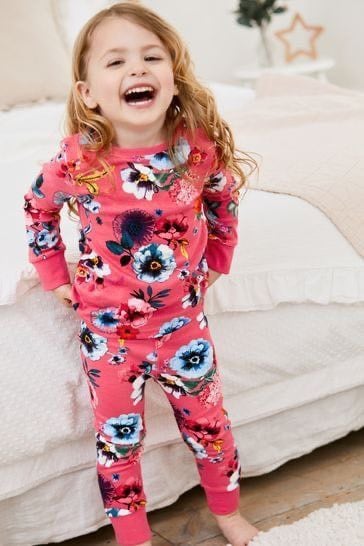  [7-9kg ; 37-55kg] Set Bộ Dài Bé Gái Nxt - Đỏ Hoa Màu 