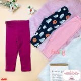  [6-18kg 24-33kg] Set 3 Quần Dài Legging Cter Bé Gái Mix Nhiều Màu - Combo Màu Ngẫu Nhiên 