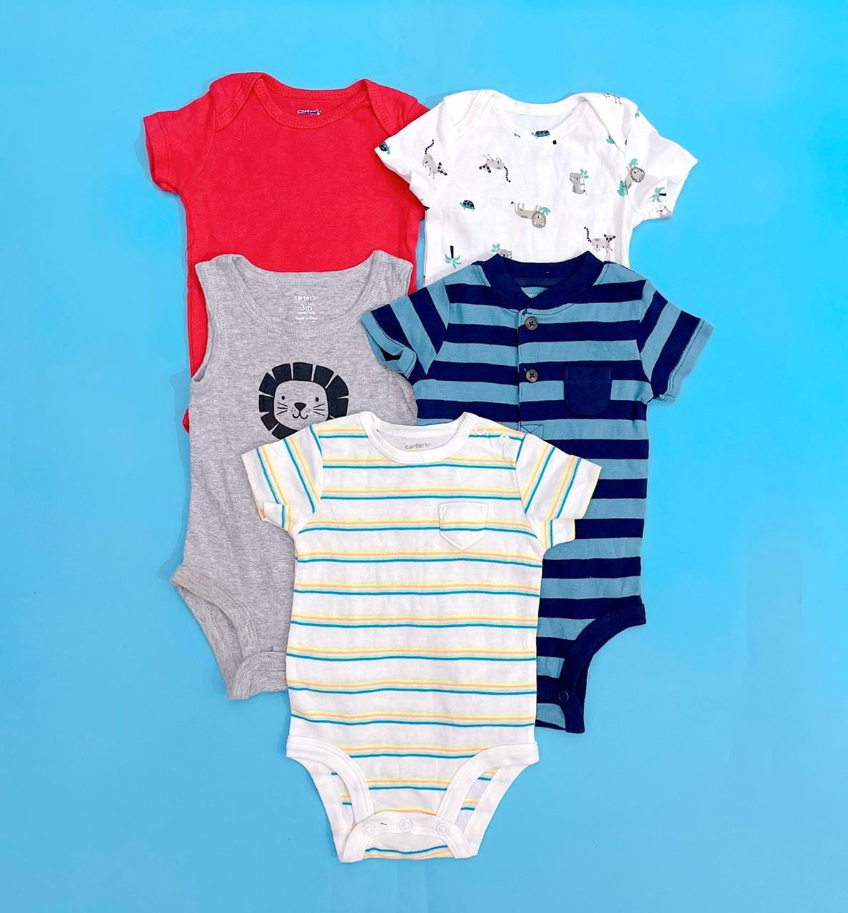  [0-24m] Bodysuit Lẻ Tay Ngắn Bé Trai Cter - Hàng tuyển chọn 