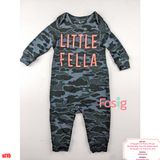  [0-6m] Sleepsuit Cúc Bấm Không Vớ Bé Trai GP - Rằn Ri Little 