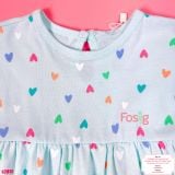 [4-8kg 17-19kg] Set 2 Đầm Thun Cotton Tay Ngắn Bé Gái - Combo màu ngẫu nhiên 