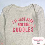  [0-24m] Bodysuit Tay Dài Bé Gái ON - Kem Cuddles Hồng 