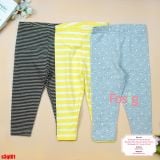  [6-18kg 24-33kg] Set 3 Quần Dài Legging Cter Bé Gái Mix Nhiều Màu - Combo Màu Ngẫu Nhiên 